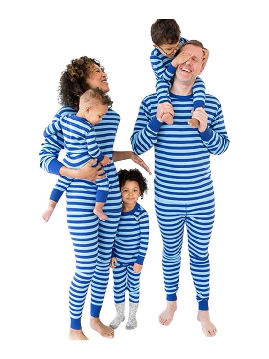 Hanna Andersson Other - Hanna Andersson Adult Unisex Long John Pajama Pant L Blue Striped Organic Cotton